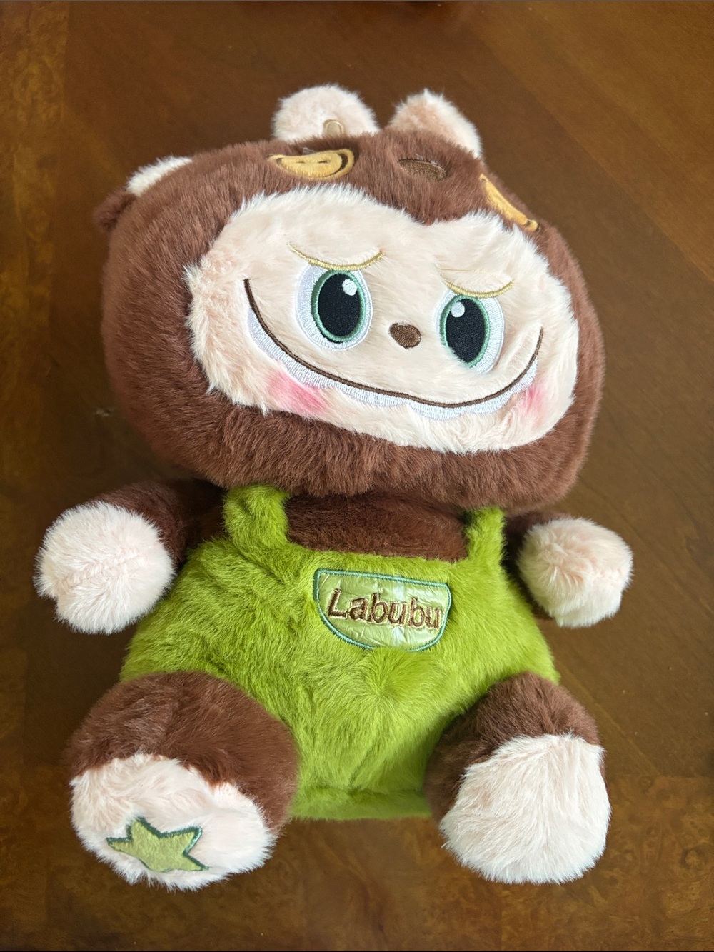 Labubu Green & Brown Plush Toy for Kids